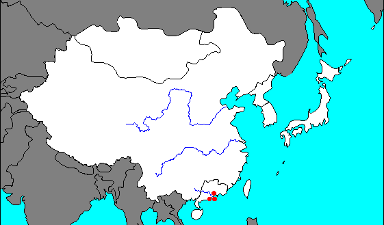 east asian map blank